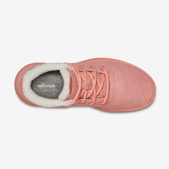 Allbirds Wool Runner-Up Mizzle Fluffs in Calm Coral - Picture 3 of 10